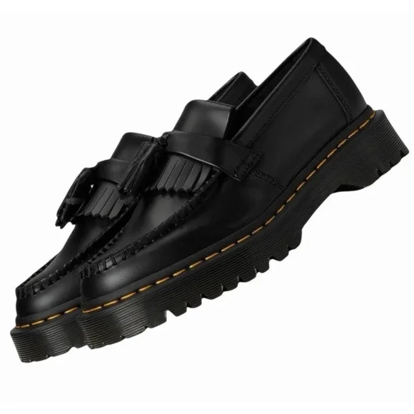 Dr. Martens Adrian Quad Black Platform Loafers Women's 10 Men's 9 New - Picture 6 of 8